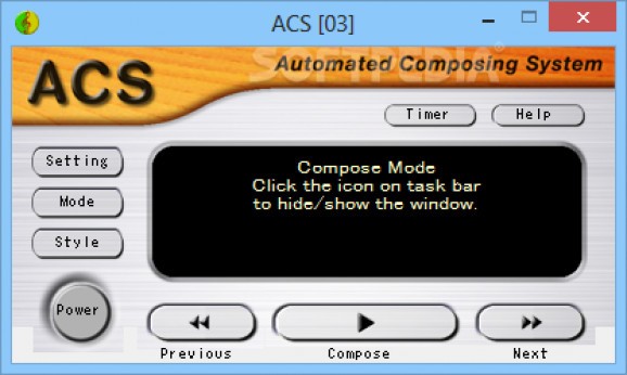 Automated Composing System screenshot