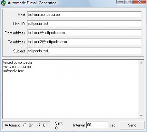 Automatic E-mail Generator screenshot