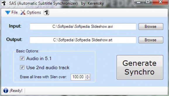 Automatic Subtitle Synchronizer screenshot