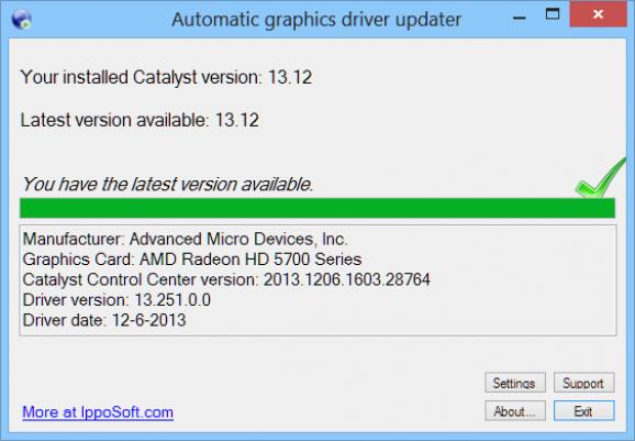 Automatic graphics driver updater screenshot