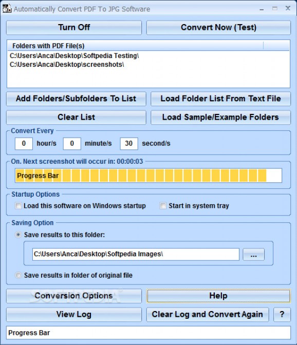 Automatically Convert PDF To JPG Software screenshot
