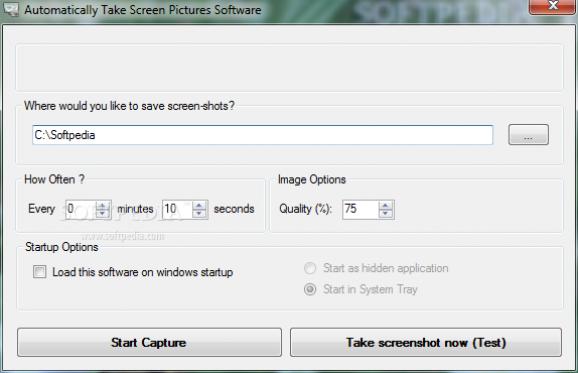 Automatically Take Screen Pictures Software screenshot
