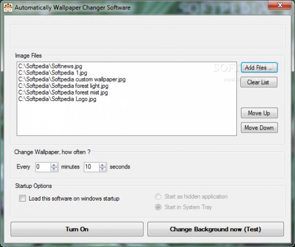 Automatically Wallpaper Changer Software screenshot