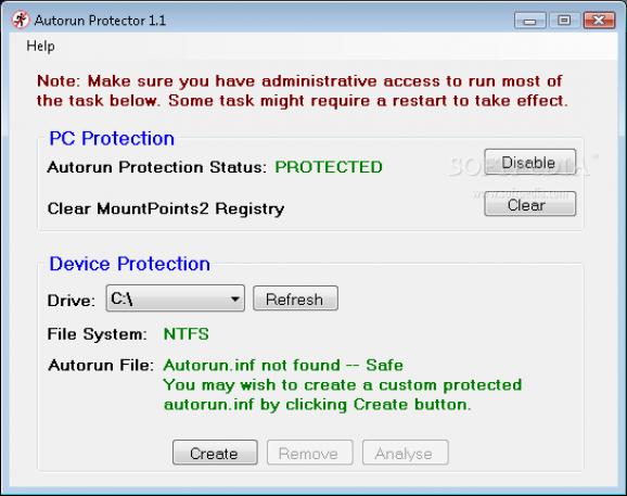 Autorun Protector screenshot