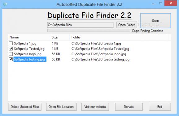 Autosofted Duplicate File Finder screenshot
