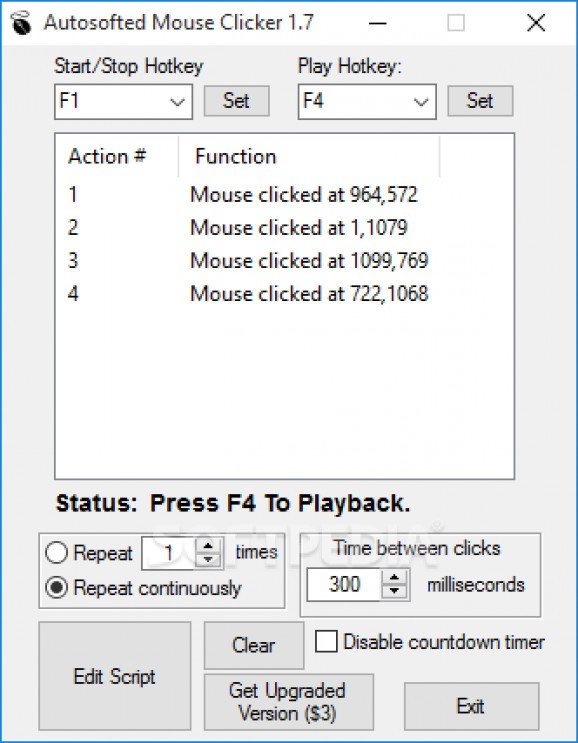 Autosofted Mouse Clicker screenshot