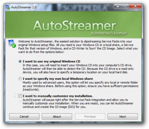 Autostreamer screenshot