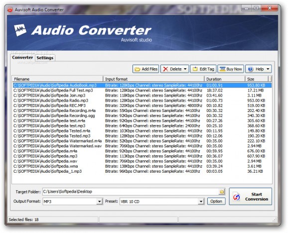 Auvisoft Audio Converter screenshot