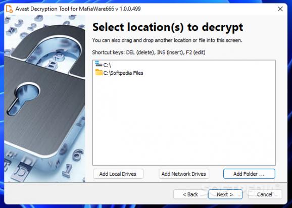 Avast Decryption Tool for MafiaWare666 screenshot