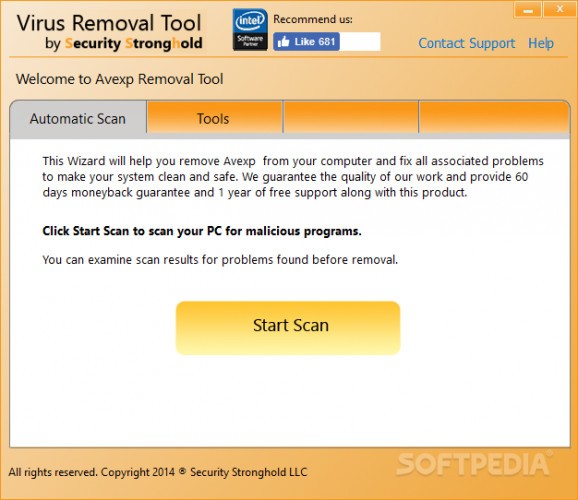Avexp Removal Tool screenshot