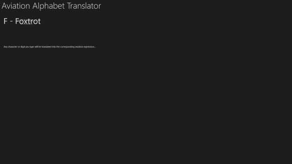 Aviation Alphabet Translator screenshot