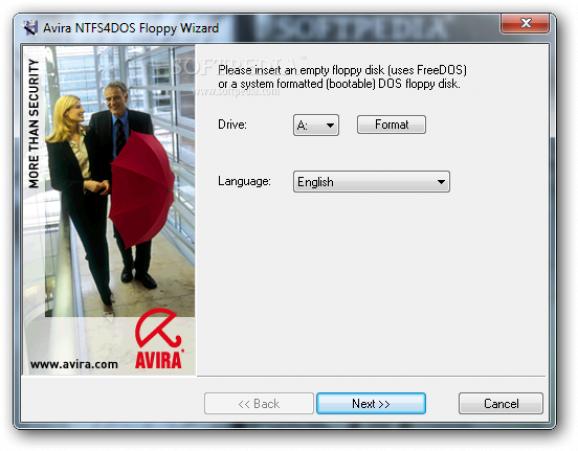 Avira NTFS4DOS Personal screenshot