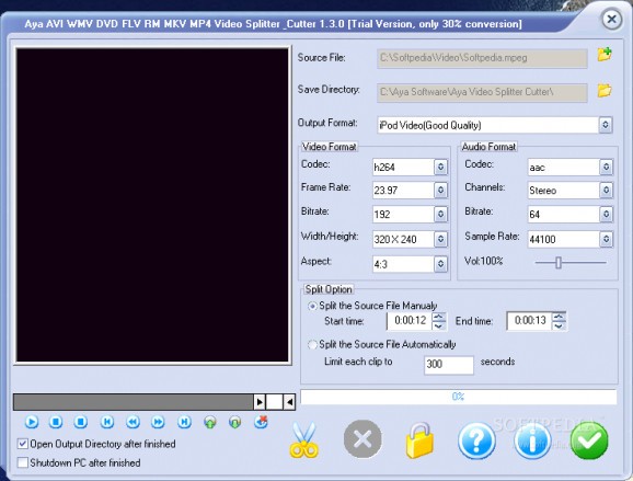 Aya Video Splitter screenshot