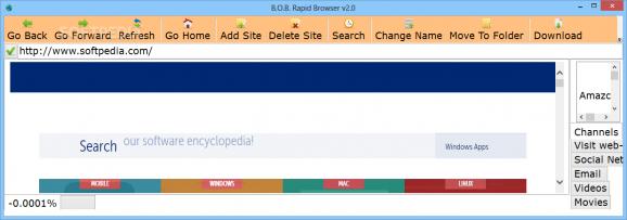 B.O.B. Rapid Browser screenshot