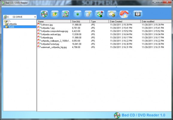 BAD CD / DVD Reader screenshot
