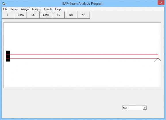 BAP - Beam Analysis Program screenshot