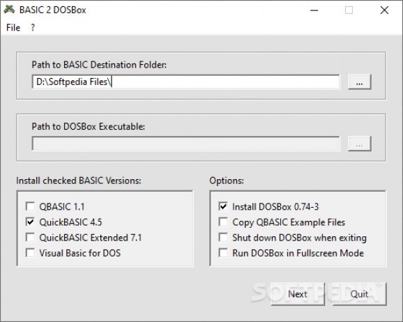 BASIC 2 DOSBox screenshot