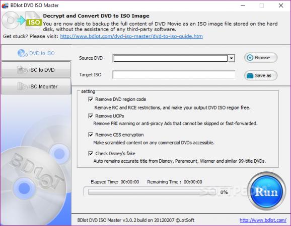 BDlot DVD ISO Master screenshot