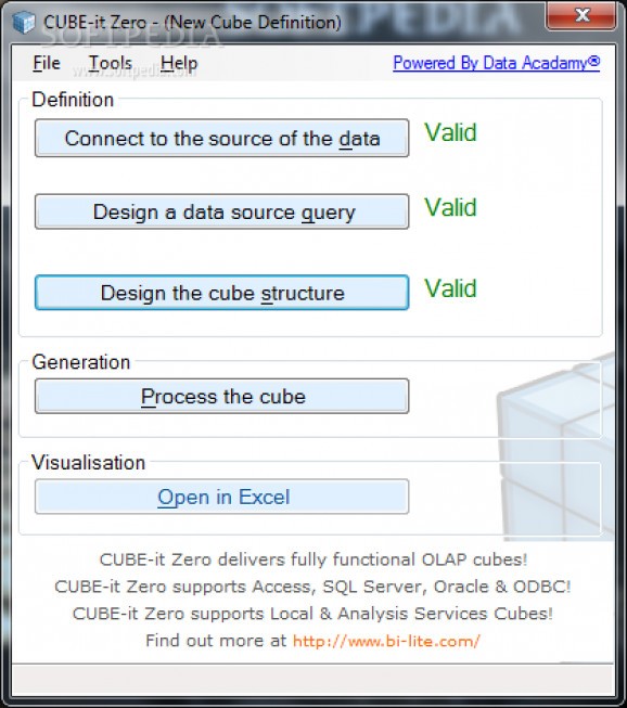 BI-Lite CUBE-it Zero Foundation screenshot