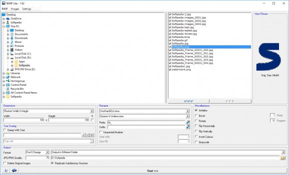 BIMP Batch Image Processor screenshot
