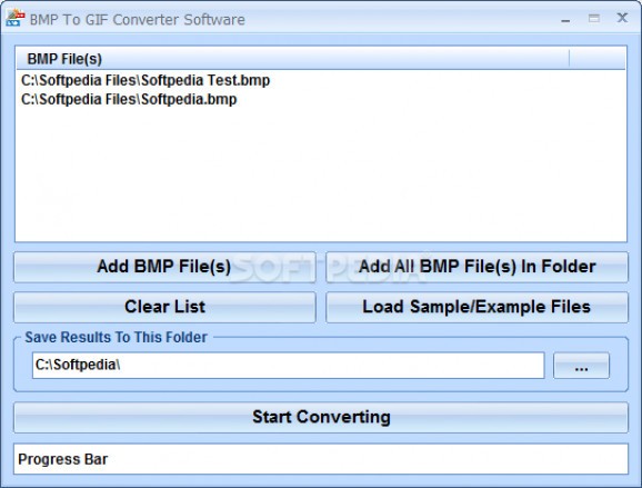 BMP To GIF Converter Software screenshot