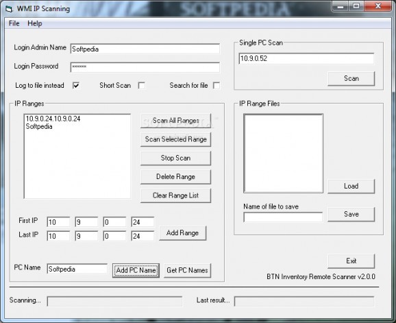 BNTINV Remote Scanner screenshot