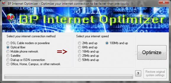 BP Internet Optimizer screenshot