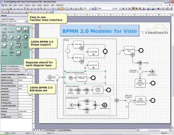 BPMN 2.0 Modeler for Visio screenshot