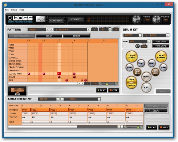 BR-900CD Rhythm Editor screenshot