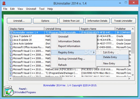 BUninstaller screenshot