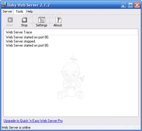 Baby ASP Web Server screenshot