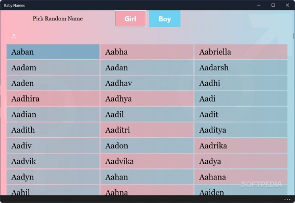 Baby Names screenshot