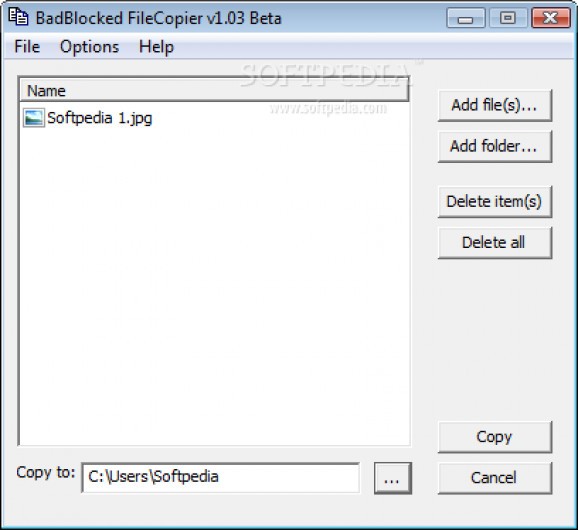 BadBlocked FileCopier screenshot