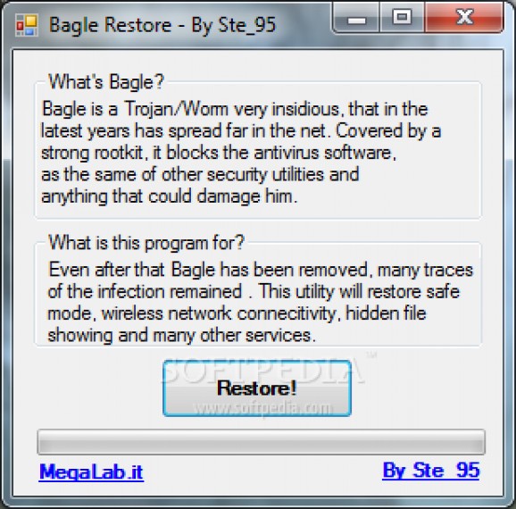 Bagle Restore screenshot