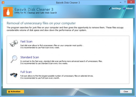 Baisvik Disk Cleaner screenshot