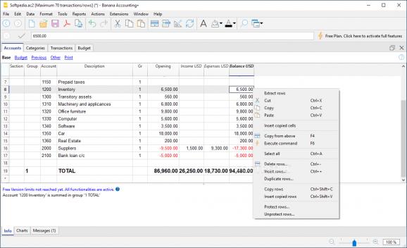 Banana Accounting+ screenshot