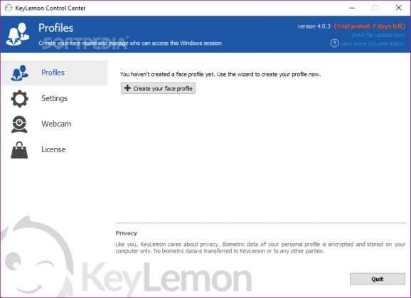 KeyLemon screenshot