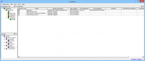 Bandwidth Manager and Firewall screenshot