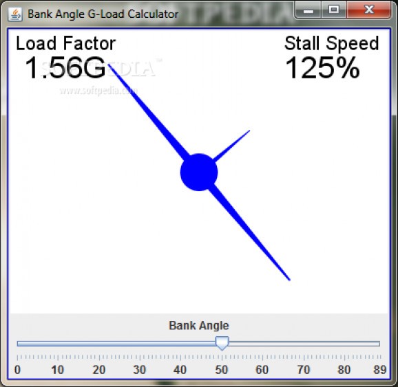 Bank Angle G-Load Calculator screenshot
