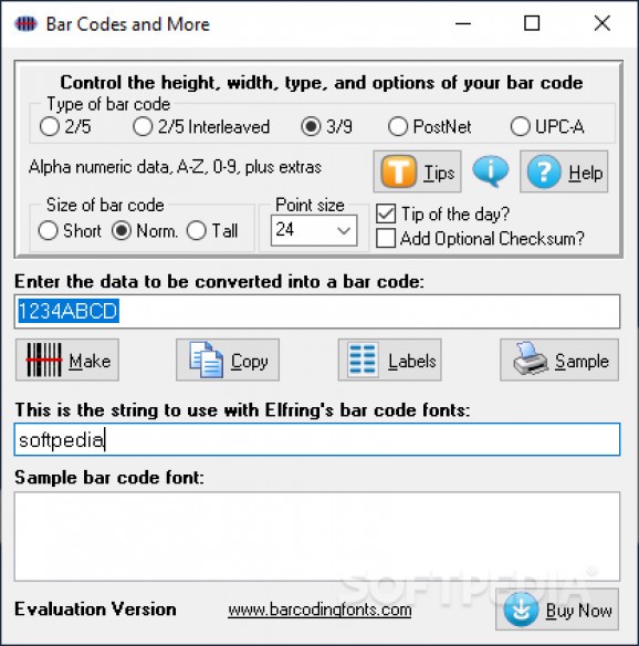 Bar Codes and More screenshot