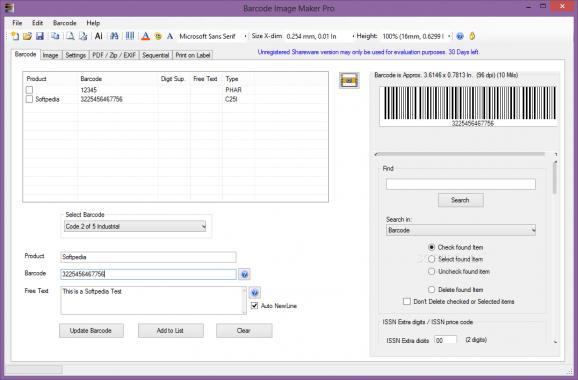 Barcode Image Maker Pro screenshot