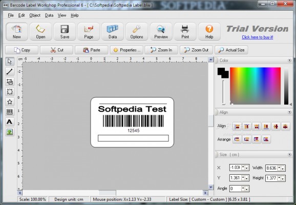 Barcode Label Workshop Professional screenshot