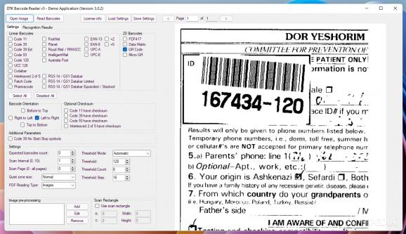 DTK Barcode Reader SDK screenshot