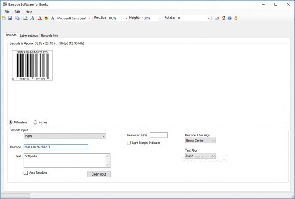 Barcode Software for Books screenshot