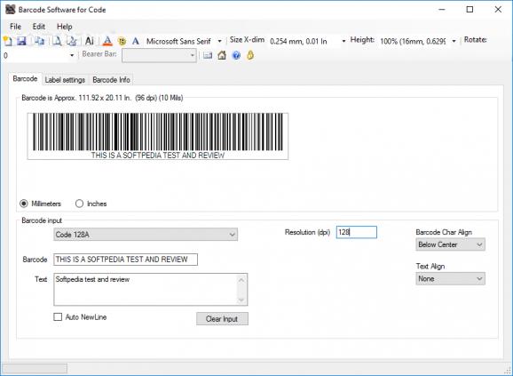 Barcode Software for Code screenshot