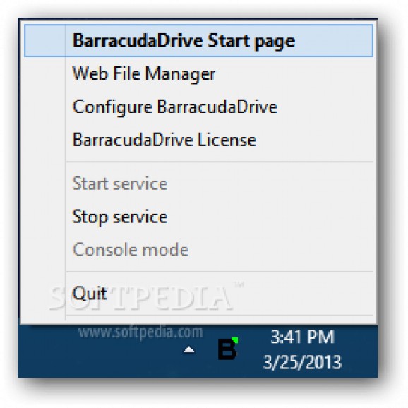 BarracudaDrive screenshot
