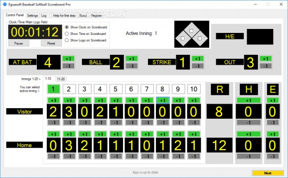 Baseball&Softball Scoreboard screenshot