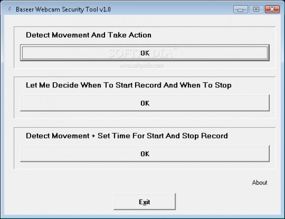 Baseer Webcam Security Tool screenshot