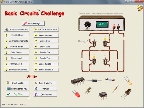 Basic Circuits Challenge screenshot