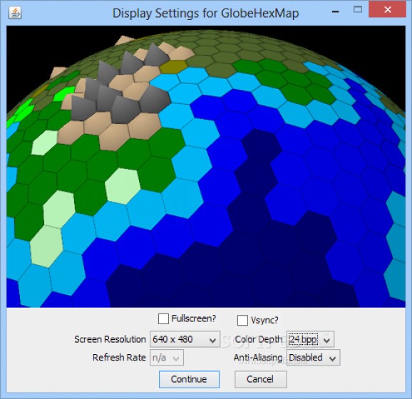 Basic Hex Map Sphere screenshot